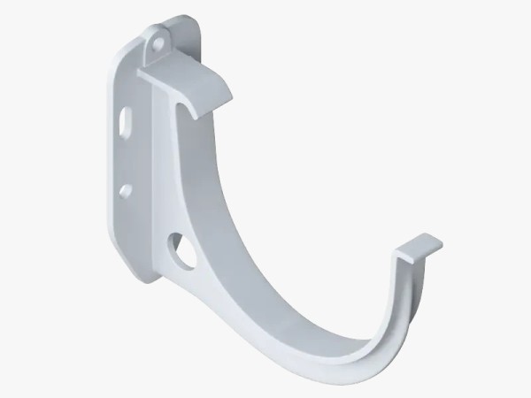 Водосток Альта-Профиль ПВХ – Кронштейн желоба водосточный (белый) купить в Новотроицке