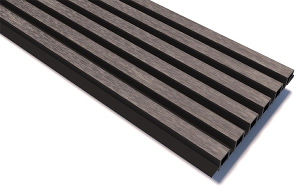 Реечные панели WOODVEX Lines Ultra Smoke gray купить в Новотроицке