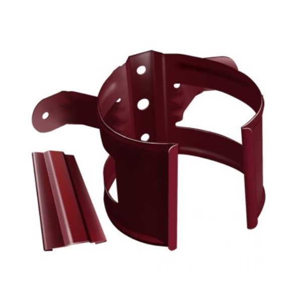 Водосток Grand Line 125x90 – Кронштейн трубы на дерево RAL 3005 купить в Новотроицке