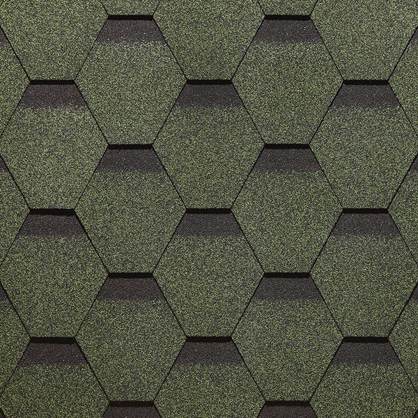 Гибкая черепица Docke, коллекция Сота – Зеленый купить в Новотроицке