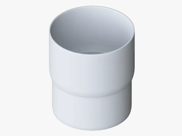 Водосток Альта-Профиль ПВХ – Муфта трубы водосточная (белый) купить в Новотроицке