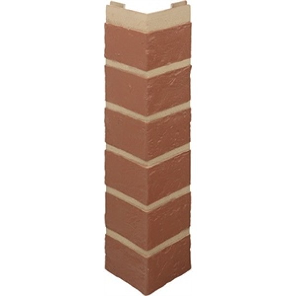 Наружный угол кирпич (красный), 0,47 х 0,1м купить в Новотроицке