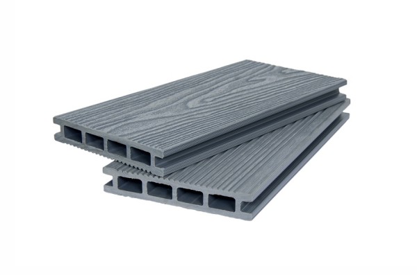 Террасная доска ДПК POLIVAN GROUP 3D+вельвет пустотелая двухсторонняя DENPASAR серый купить в Новотроицке