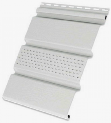 Софит с центральной перфорацией, белый