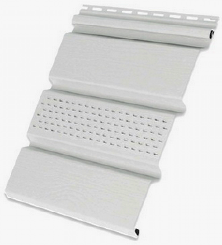 Софит с центральной перфорацией, белый купить в Новотроицке