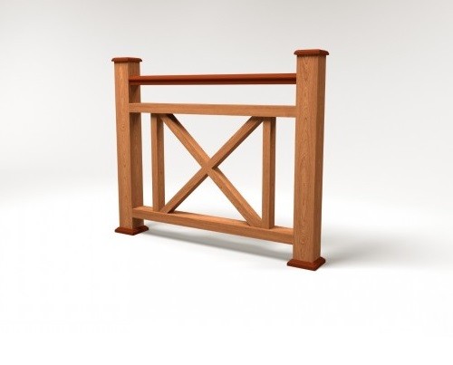 Ограждение из ДПК FG2 терракот купить в Новотроицке