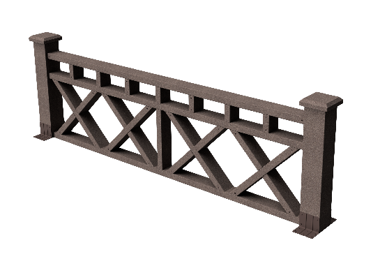 Ограждения декоративное ДПК GRINDERDECO Бэйли венге купить в Новотроицке