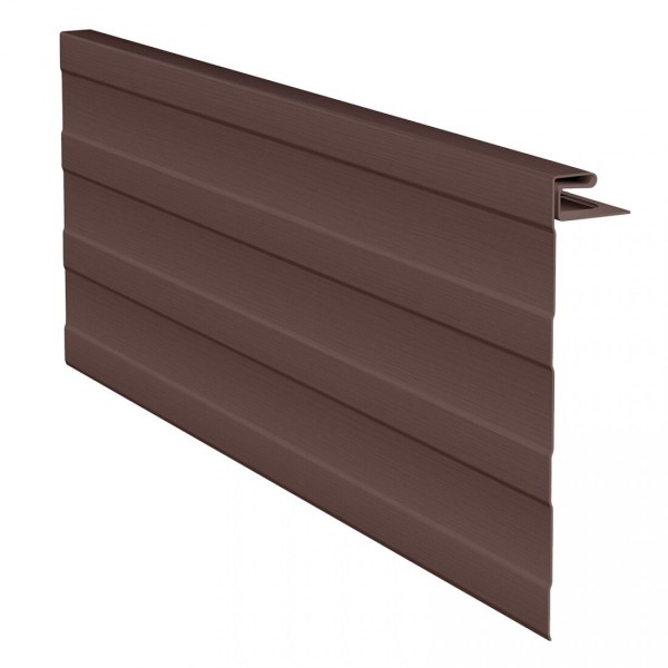 J-фаска ( ветровая, карнизная планка ) для сайдинга, коричневая купить в Новотроицке