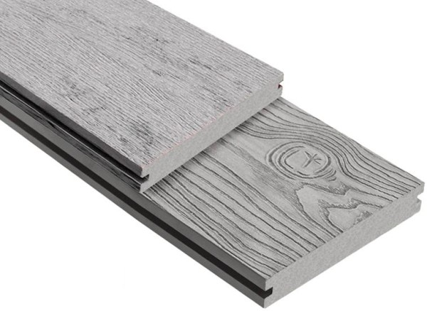 Террасная доска ДПК Outdoor 3D полнотелая STORM/OCEAN GREY серая микс купить в Новотроицке