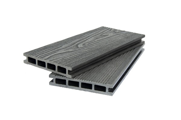 Террасная доска ДПК POLIVAN GROUP 3D+вельвет пустотелая двухсторонняя DENPASAR чёрный купить в Новотроицке