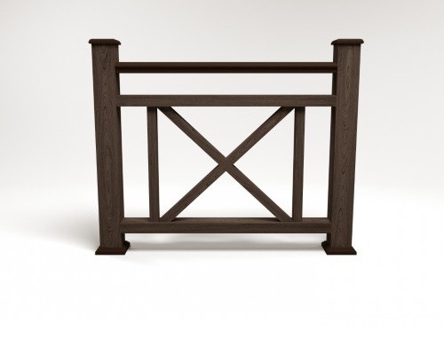 Ограждение из ДПК FG2 венге купить в Новотроицке