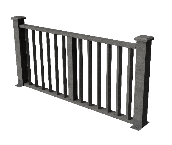 Ограждения декоративное ДПК GRINDERDECO Бруклин серый базаль купить в Новотроицке