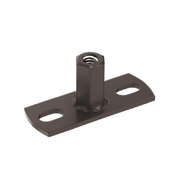 Водосток Aquasistem, система 150/100 - Держатель для хомута под метиз RR 32 Тёмно-Коричневый купить в Новотроицке