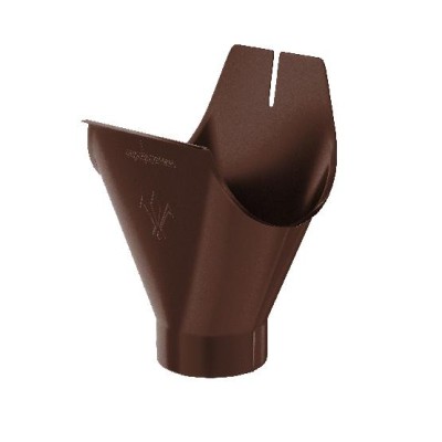 Водосток Aquasistem, система 125x90 - Воронка желоба RAL 8017 Коричневый