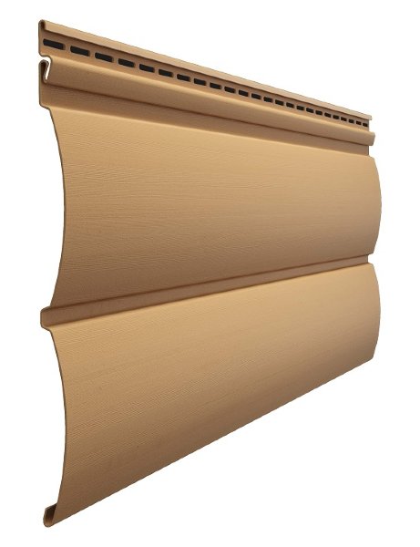 Виниловый сайдинг docke (дёке) - blockhaus D4,7T (под бревно), карамель купить в Новотроицке