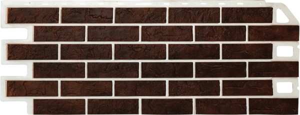 Фасадная панель Альта-Профиль Кирпич Рустикальный 06 купить в Новотроицке