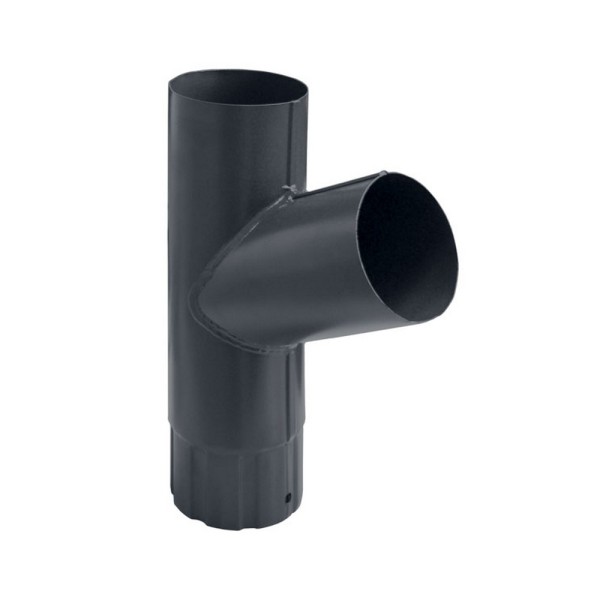 Водосток Grand Line 125x90 – Тройник RAL 7024 купить в Новотроицке