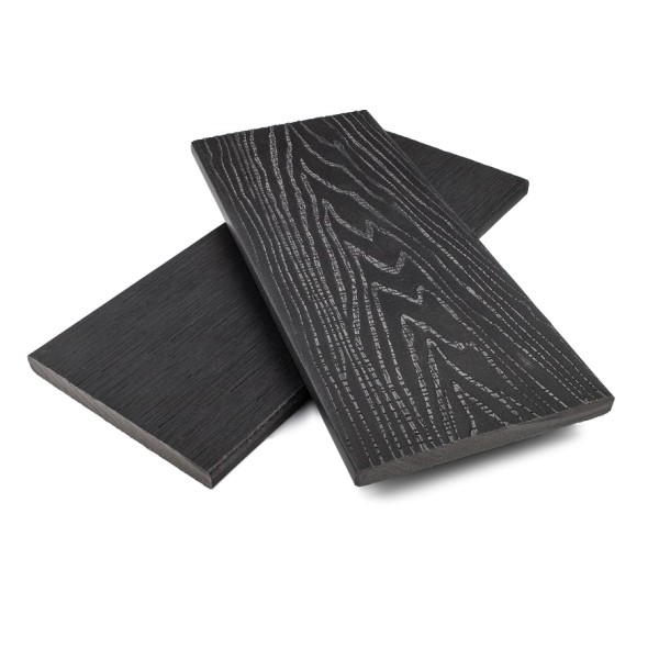 Заборная доска ДПК NanoWood Nature 3D полнотелая Антрацит купить в Новотроицке