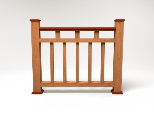 Ограждение из ДПК FG1 терракот купить в Новотроицке