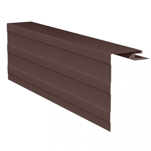 Приоконная планка (околооконный профиль) для сайдинга, коричневый купить в Новотроицке