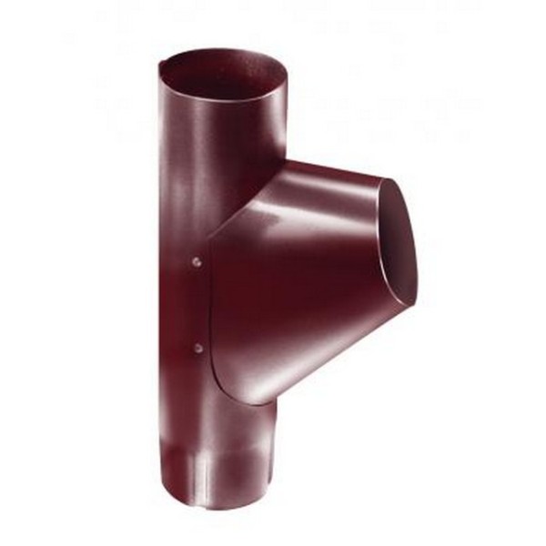 Водосток Grand Line 125x90 – Тройник трубы RAL 3005 купить в Новотроицке