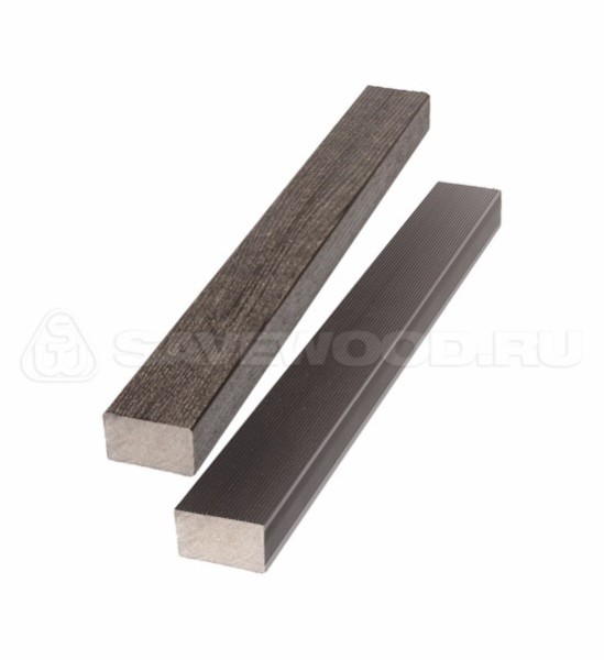 Брус лавочный ДПК полнотелый Savewood тёмно-коричневый купить в Новотроицке