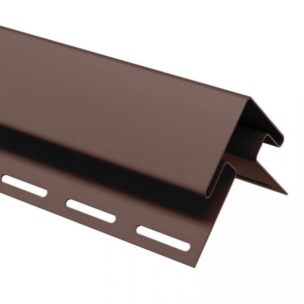 Угол внешний (наружный) для сайдинга, коричневый купить в Новотроицке