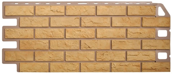 Фасадная панель Цокольный сайдинг Альта-профиль - коллекция "кирпич", кирпич желтый купить в Новотроицке