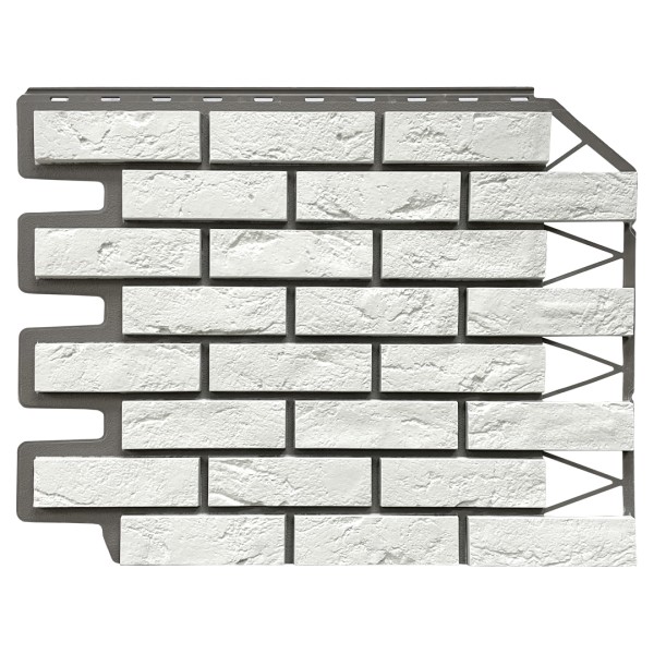 Фасадная панель FineBer, Кирпич Баварский, Белый купить в Новотроицке