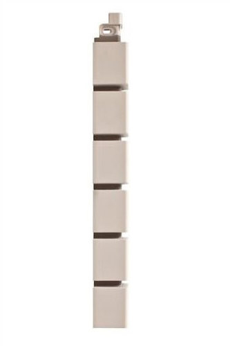 Фасадная панель Наружный угол кирпич клинкерный МАЛЫЙ (белый) 0,46х0,048м купить в Новотроицке