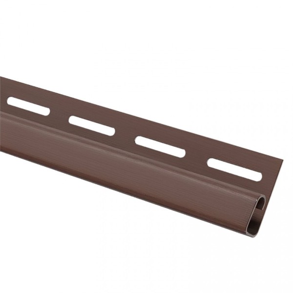 Финишная планка (завершающая полоса) для сайдинга, коричневый купить в Новотроицке
