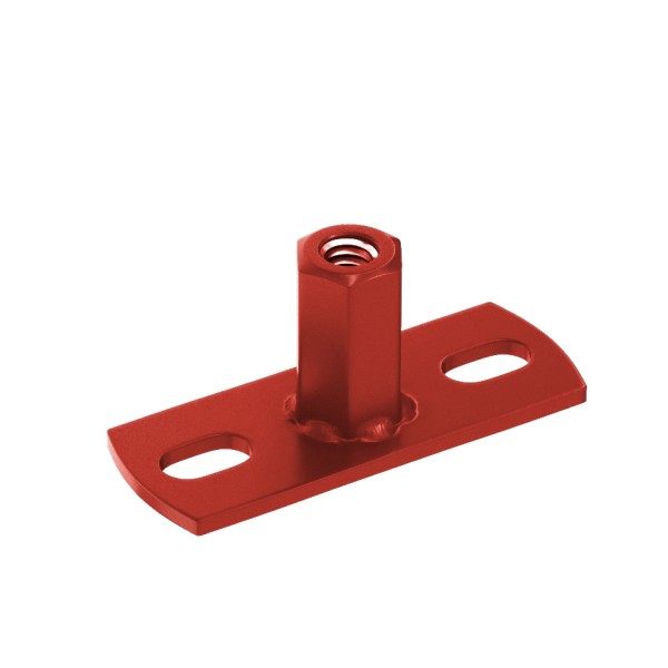 Водосток Aquasistem, система 125x90 - Держатель для хомута под метиз RR 29 Бургундский купить в Новотроицке