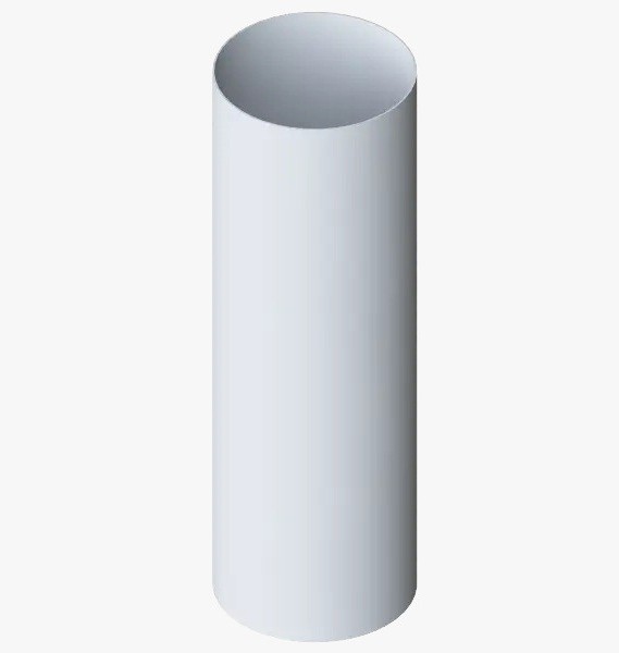 Водосток Альта-Профиль ПВХ – Труба водосточная 4м (белый) купить в Новотроицке