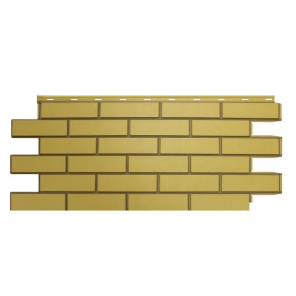 Фасадная панель Nordside, Гладкий Кирпич, Желтый купить в Новотроицке