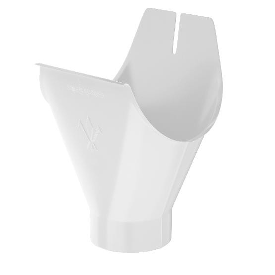 Водосток Aquasistem, система 150x100 - Воронка желоба RR 20 Мраморно-белый купить в Новотроицке