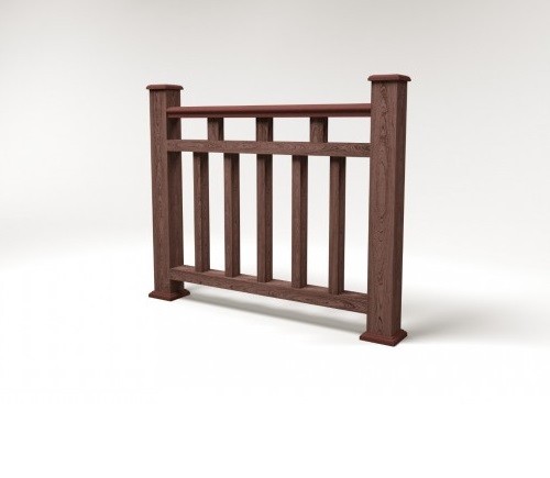 Ограждение из ДПК FG1 шоколад купить в Новотроицке