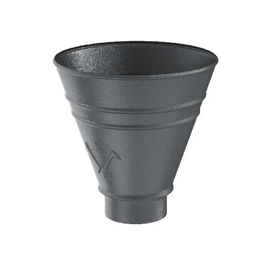 Водосток Aquasistem, Система 125/90 - Воронка водосборная круглая RR 23 Маренго matt купить в Новотроицке