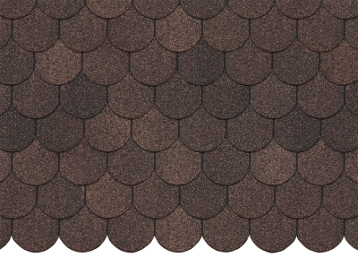 Гибкая черепица EURASIA Docke, Коллекция Капля Коричневый