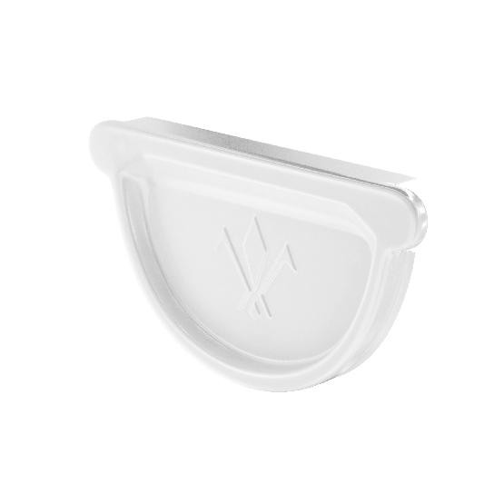 Водосток Aquasistem, система 150x100 - Заглушка универсальная с резиновым уплотнителем RR 20 Мраморно-белый купить в Новотроицке