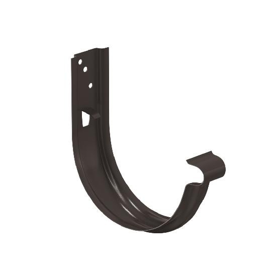 Водосток Aquasistem, система 150/100 - Крюк крепления желоба универсальный RR 32 Тёмно-Коричневый купить в Новотроицке