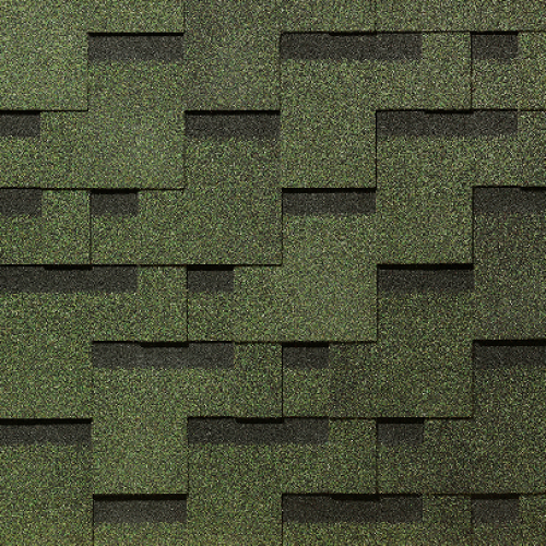Гибкая черепица PIE EUROPA Docke, коллекция Матрица Зелёный купить в Новотроицке