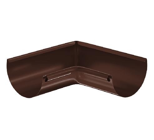 Водосток Aquasistem, система 125x90 - Угол желоба, внутренний 90° RAL 8017 Коричневый купить в Новотроицке