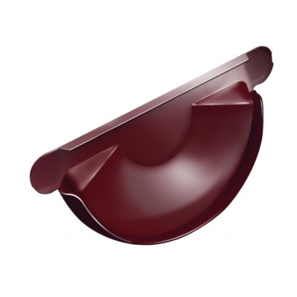 Водосток Grand Line 125x90 – Заглушка желоба RAL 3005 купить в Новотроицке