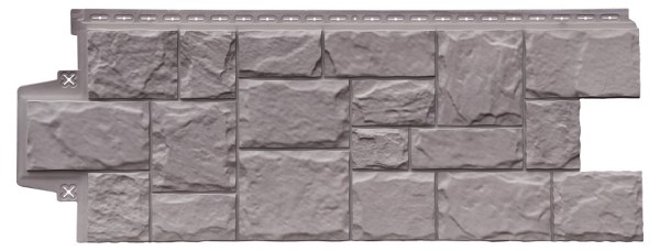 Фасадная панель Grand Line Крупный Камень Элит Какао купить в Новотроицке