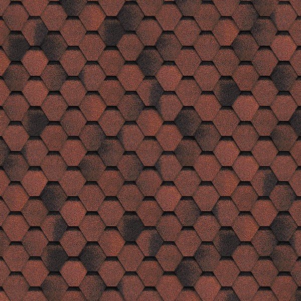 Гибкая черепица Shinglas, серия Финская,коллекция Соната – Красный купить в Новотроицке