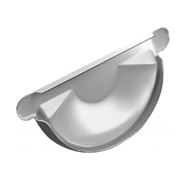 Водосток Grand Line 150x100 – Заглушка желоба RAL 9003 купить в Новотроицке