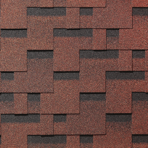 Гибкая черепица PIE EUROPA Docke, коллекция Матрица Красный купить в Новотроицке