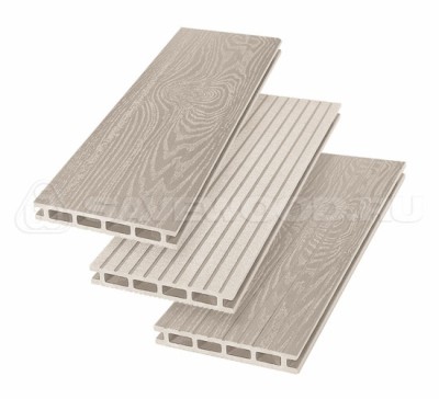 Террасная доска из ДПК SW Carpinus (T) — двухсторонняя бежевый