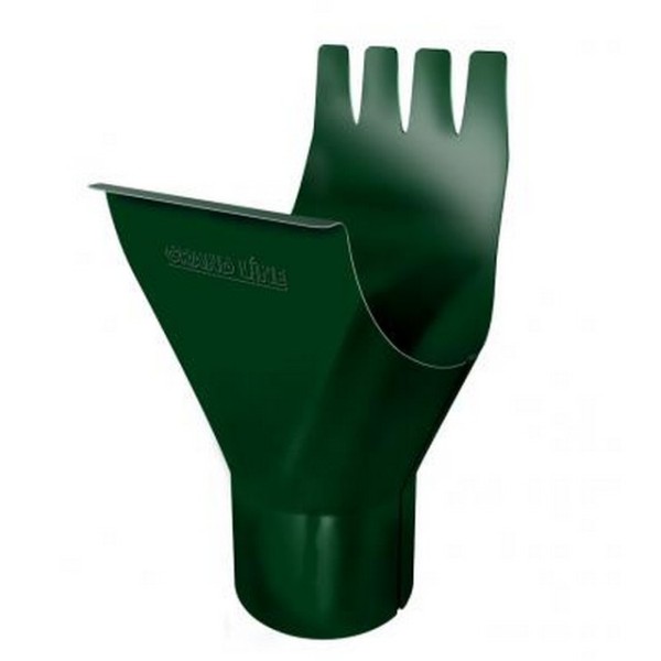 Водосток Grand Line 125x90 – Воронка желоба RAL 6005 купить в Новотроицке