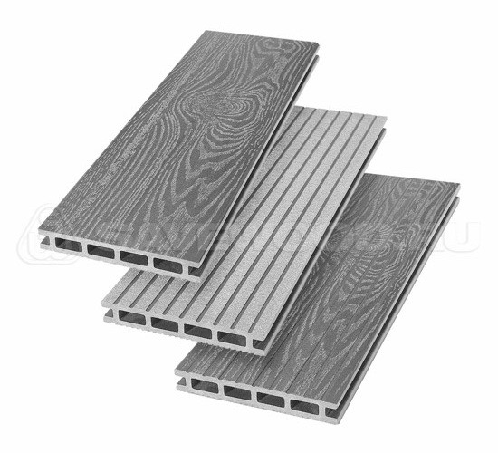 Террасная доска из ДПК SW Carpinus (T) — двухсторонняя пепельный купить в Новотроицке